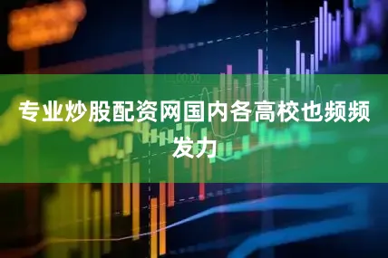 专业炒股配资网国内各高校也频频发力